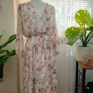 Ruffled floral dress